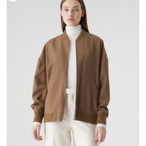 CLOSED Official Bomber Jacket in Golden Wood NWT